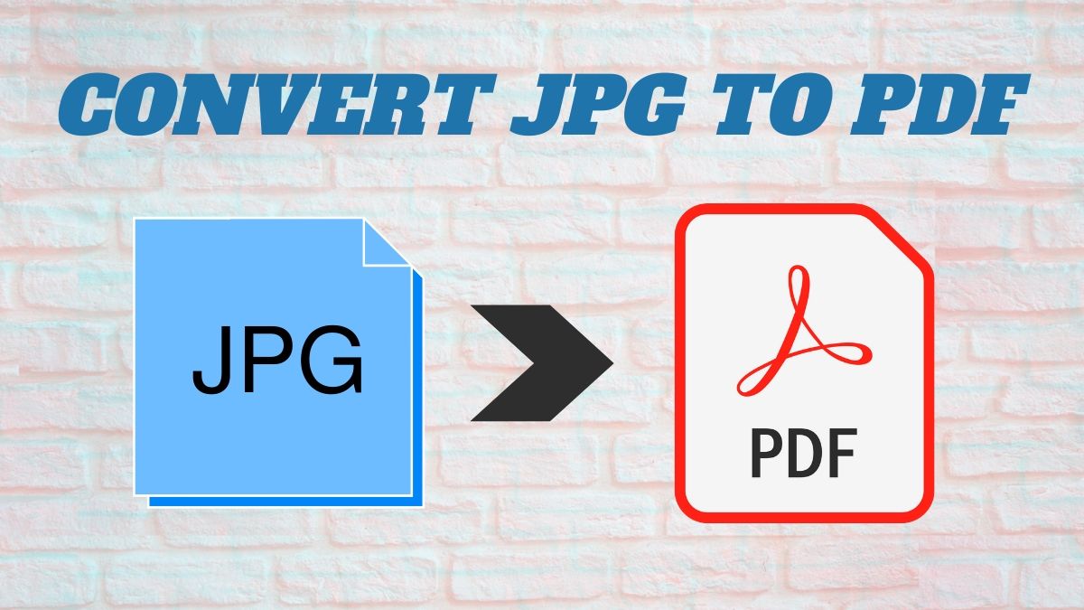 How to Change JPG to Pdf free?