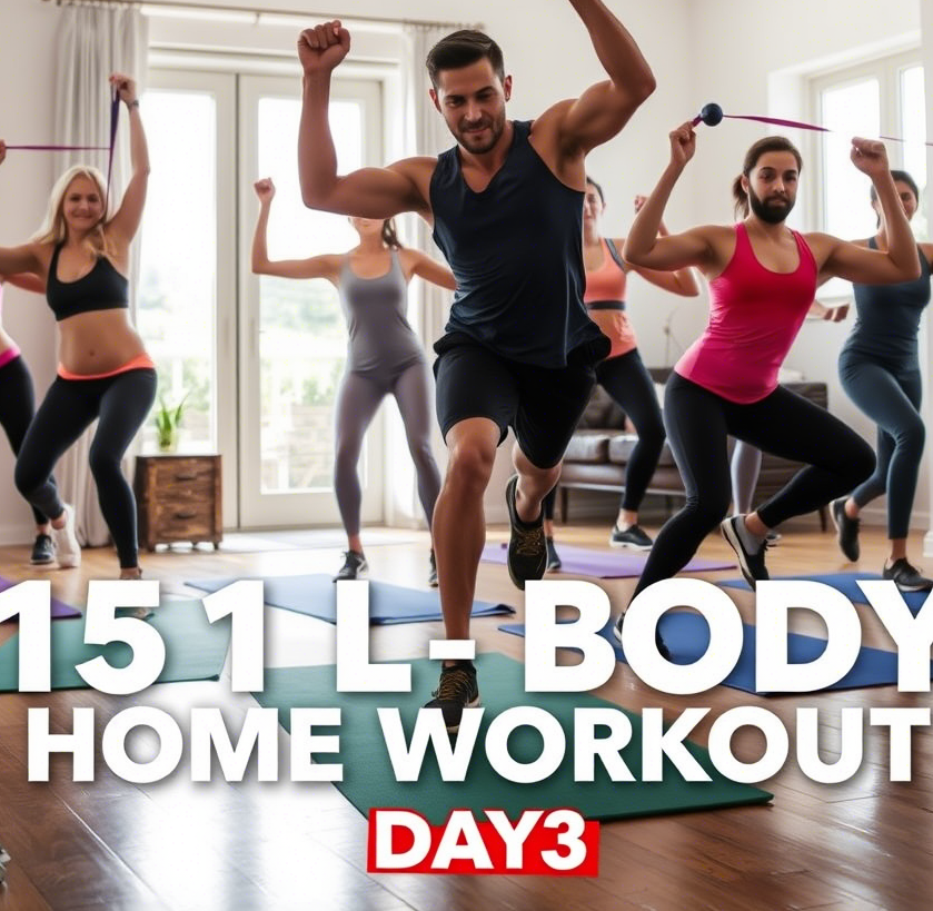 15-Minute Full-Body Home Workout: DAY3